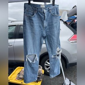 AGOLDE High Rise Straight Leg Jeans Size 30